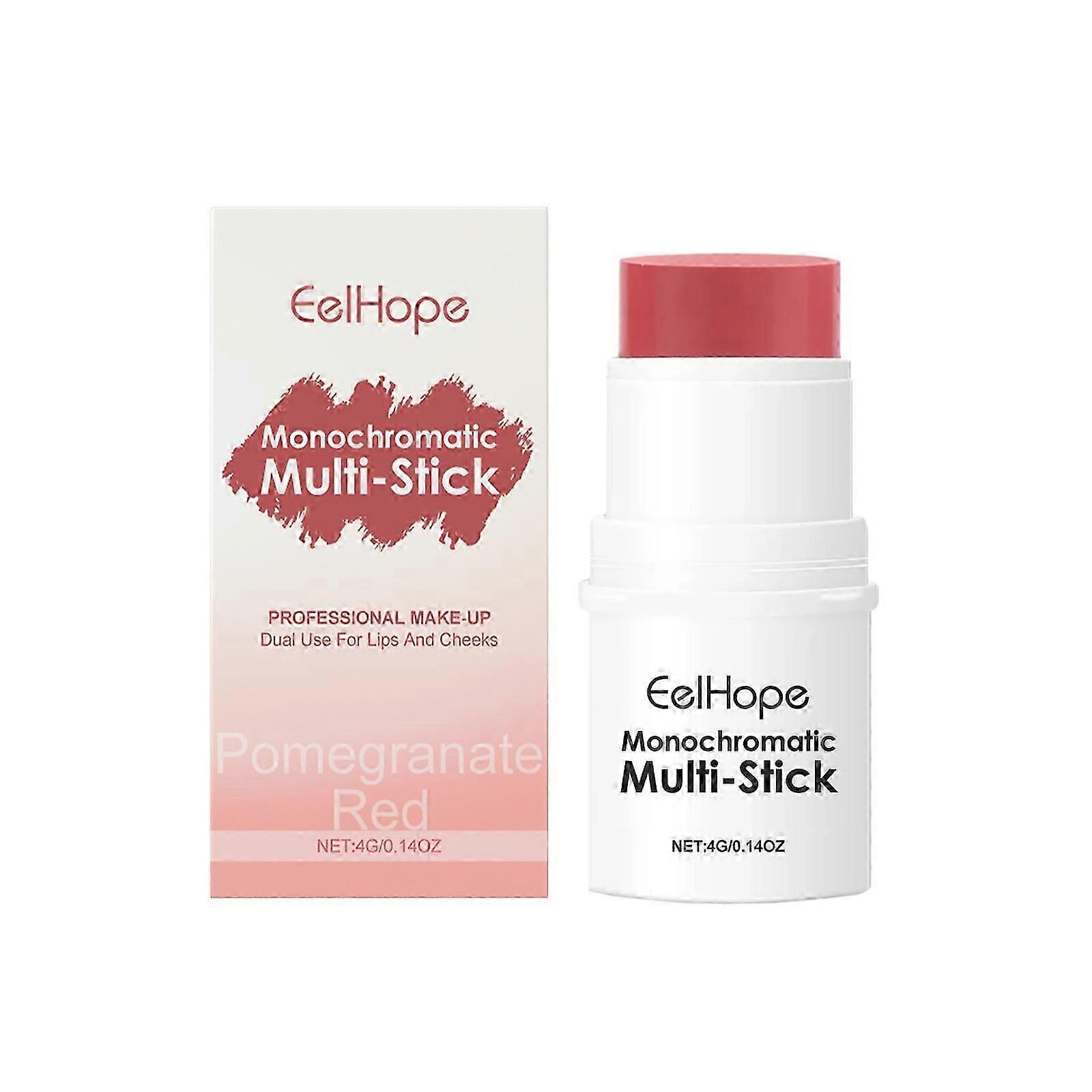 أحمر الخدود متعدد الاستخدامات للمكياج ، أحمر الخدود الكريمي ، عصا مرطب صلبة ملونة للخد والعينين والشفاه ، مكياج نيود طبيعي مقاوم للماء