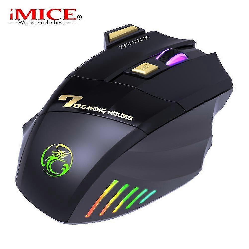 RYRA Wired Gaming Mouse USB Computer 2.4GHZ Mouse Gaming RGB Ergonomic Mouse 7 Button 3200DPI LED Silent Game Mice For PC Laptop