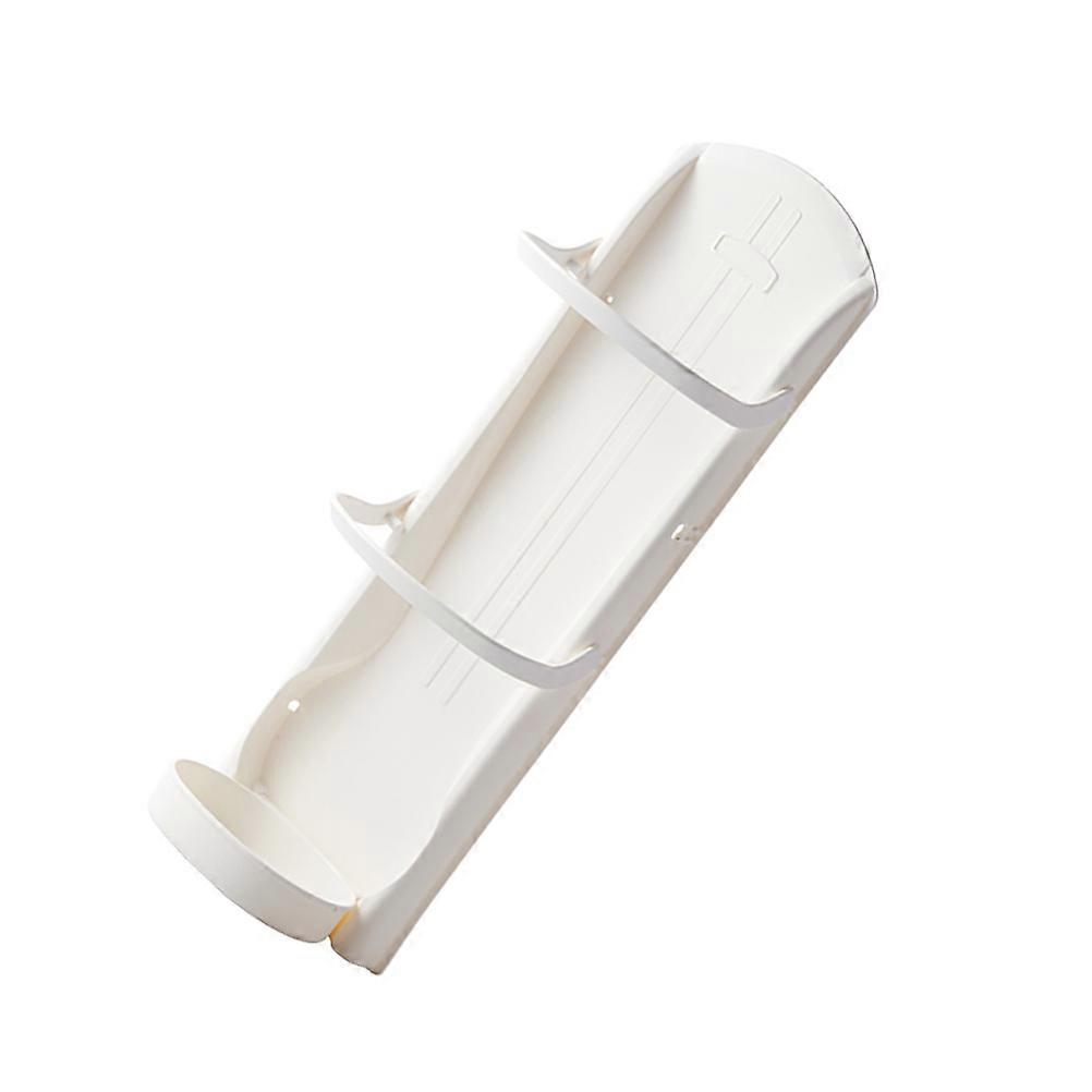 Collapsible White Plastic Umbrella Stand with Detachable Water Box for Easy Cleaning and Sturdy Tray Fits Most Umbrellas 7.87"x7.87" .75"