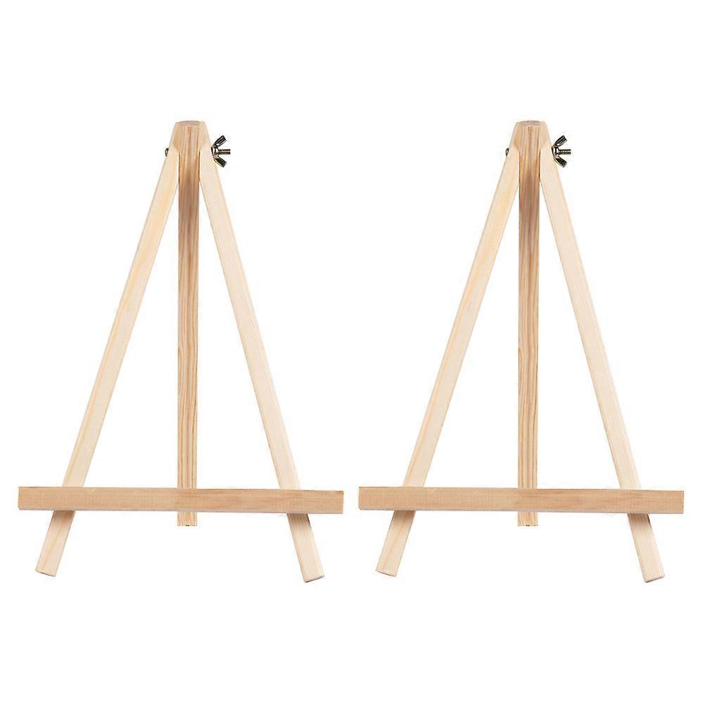 Mini Easel Desktop Small Wood Easel Painting Display Stand Artists Students Beginners 24X18X2CM 2Pcs