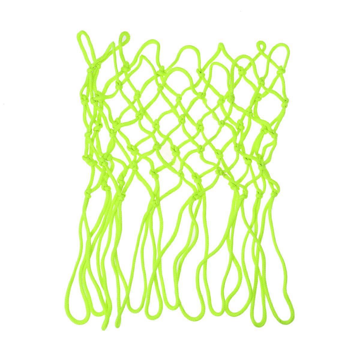 Luminous Basketball Net with Night Glowing Green for Standard Rims Made of Durable Nylon Great for Outdoor Use 2 Packs