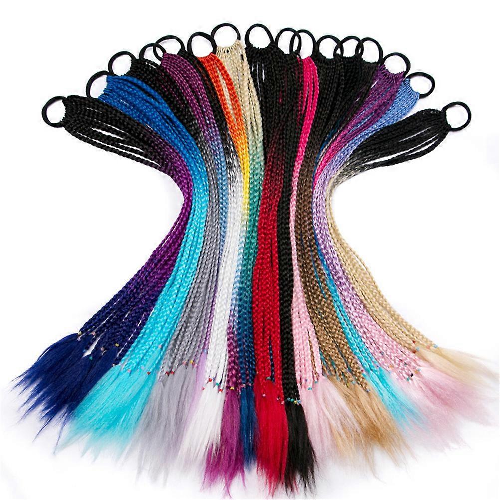 Elastic Hair Ties 1Set Durable Braid Wig Useful Ponytail Holder Ring