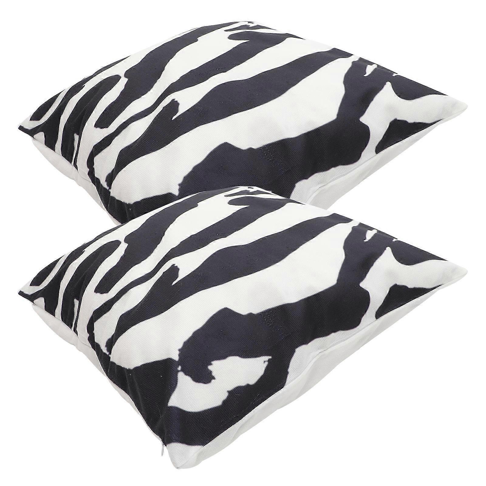Zebra Print Throw Pillow Covers Soft, Reusable & Easy Clean Cushion Covers for Home Decor & Sofa Pillows