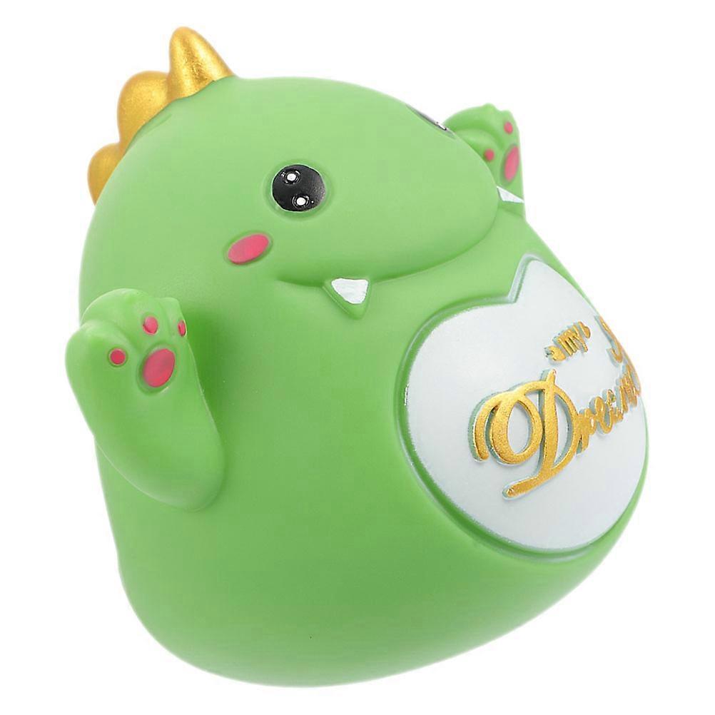 Dinosaur Shape Coin Container Piggy Bank for Storage Use Vinyl Ornament