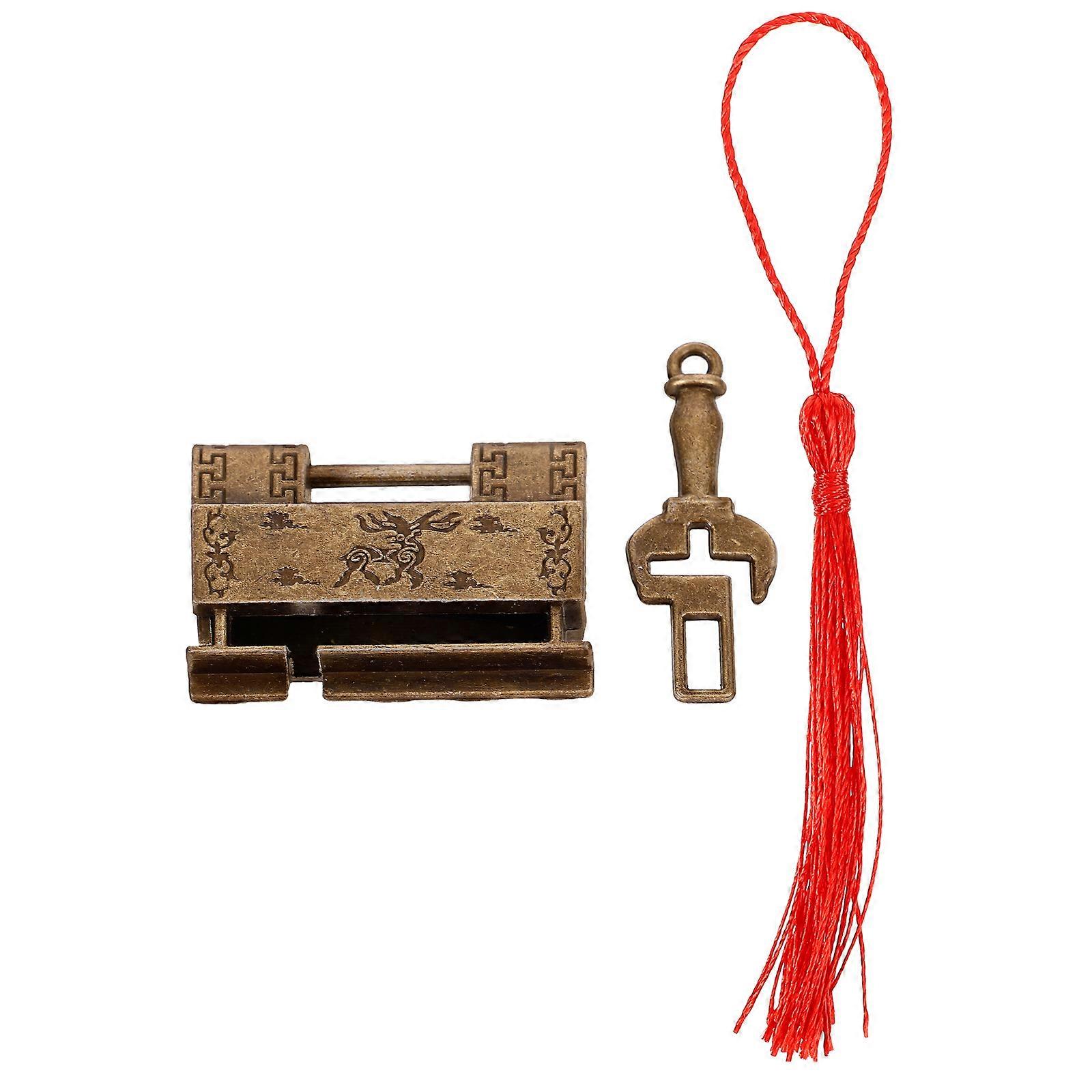 Retro Vintage Padlock Set with Keys – Decorative Latch for Jewelry Boxes, Cabinets & Furniture – Home Use Locking Accessory