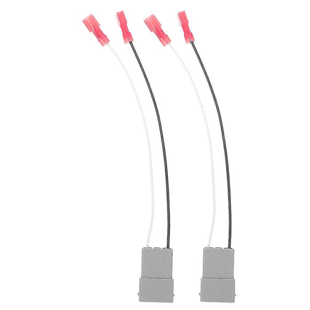 Speaker Pin Connectors Car Speaker Wire Harness High-Fidelity Sound Car Owners 2Pcs Grey Abs Plastic