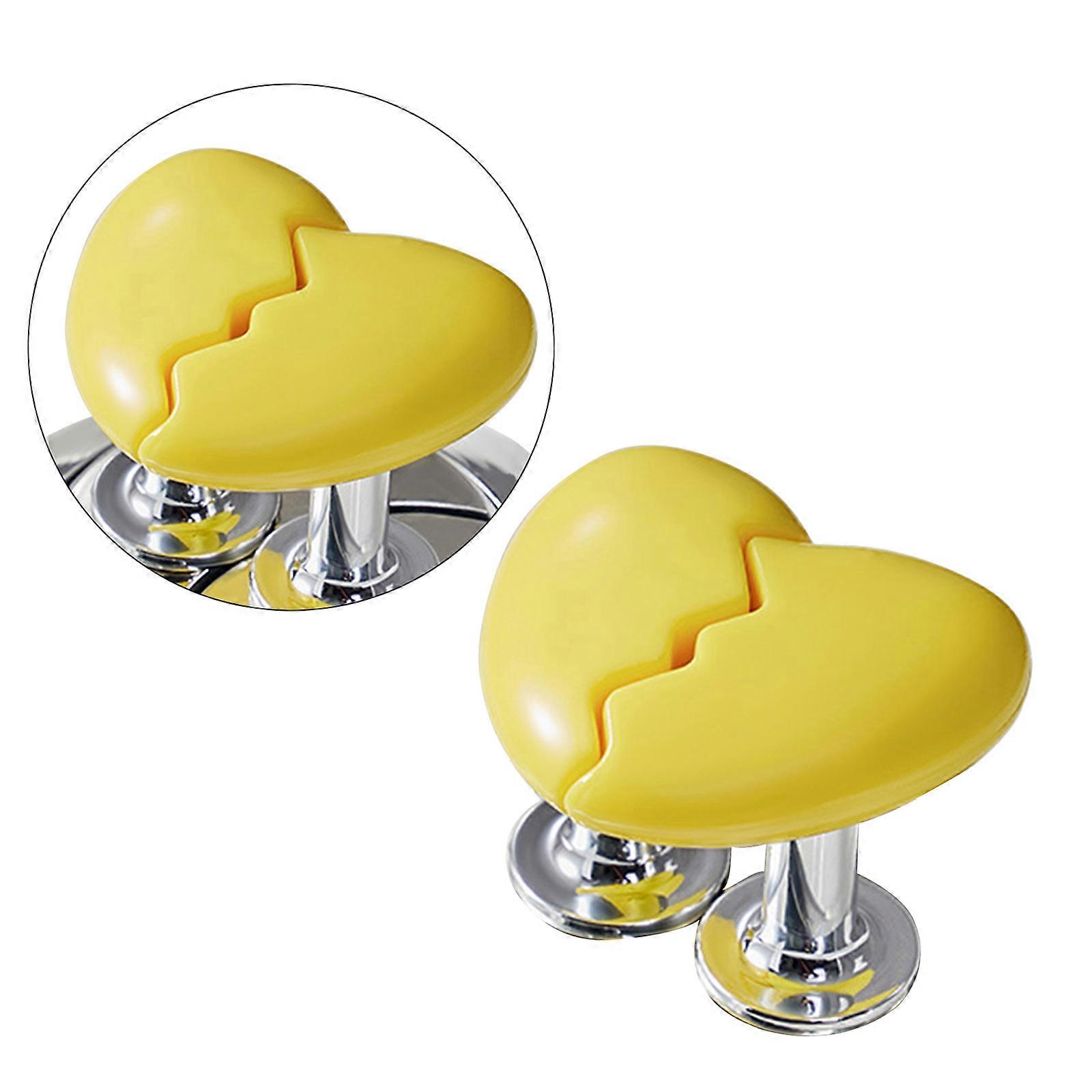 Toilet Press Tool Heart Shape Toilet Presser Simple Operation Toilet Presser Broken Heart Toilet Button Quick Fixing Yellow