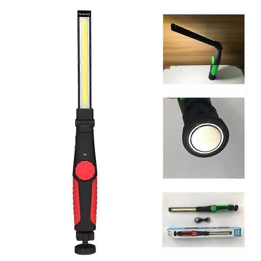 COB LED Work Light Bright and Energy Saving with ABS Material Rotatable Design 180 Degree Half and 360 Degree Body Red Color