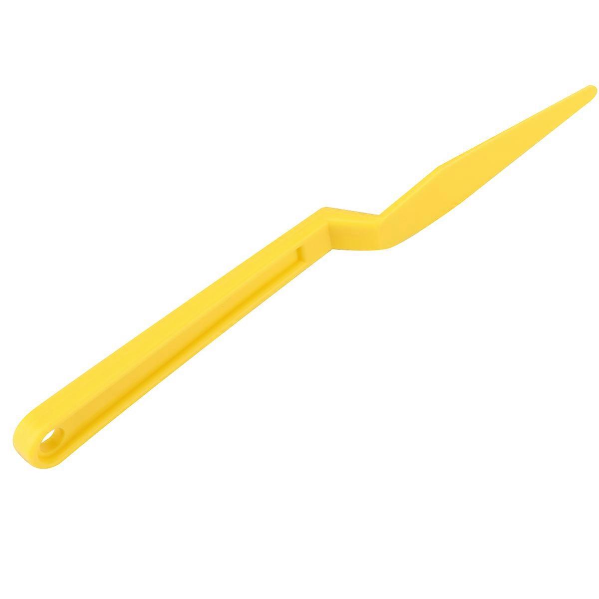 Car Tint Remover Long Handle Wrapping Squeegee Yellow 1Pack