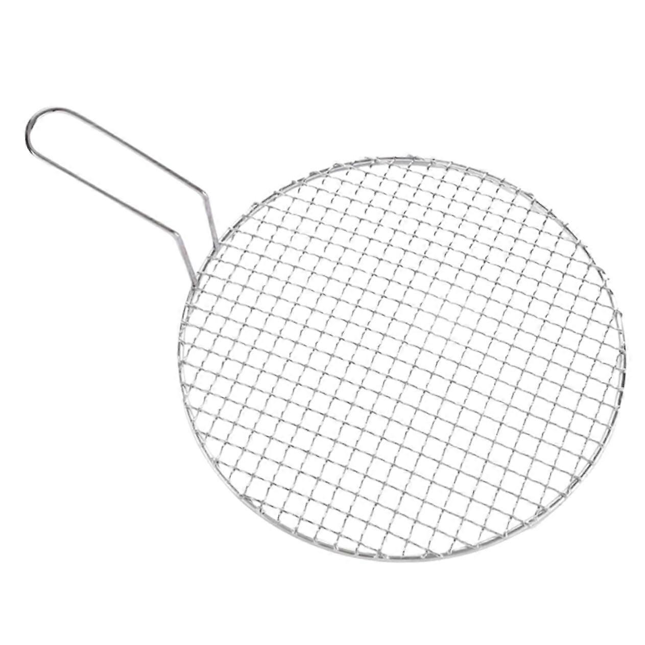 Baking Net With Handle, Stainless Steel Grill Net, Outdoor Hibachi Grill, Korean Style Grill Net, Grill Grate
