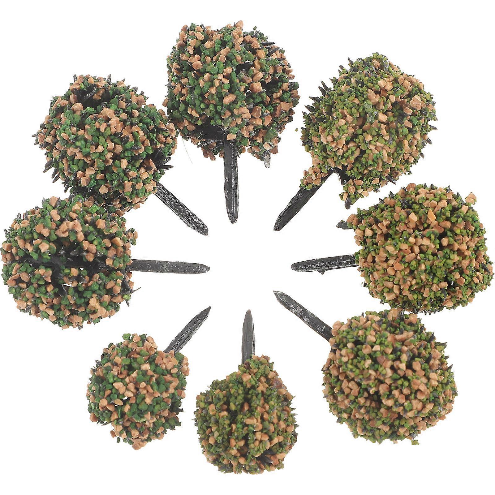 Miniature Artificial Shrub Tufts for Sand Table Decor – Realistic Plastic Vegetation Clusters for Train Tracks, Building Dioramas, and Gaming Scenery
