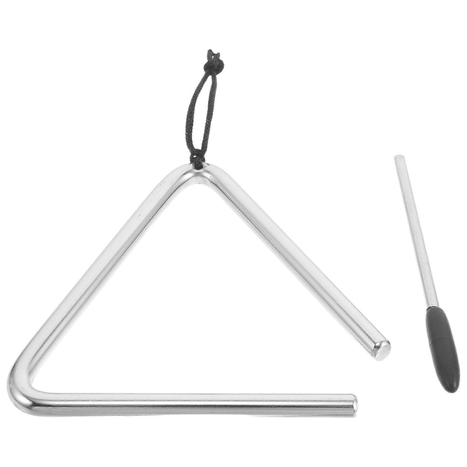 Musical Triangle Instrument For Kids Hand Percussion Professional Design Clear and Lasting Sound 13.50X12.00X0.80CM 1 Set
