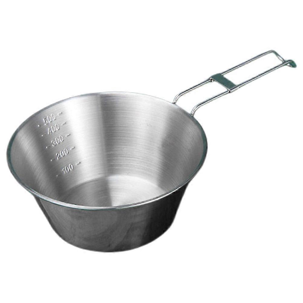 Stainless Steel Camping Bowl Set with Handle & Storage Bag – Portable Outdoor Food Serving for Hiking, Picnics, and Travel