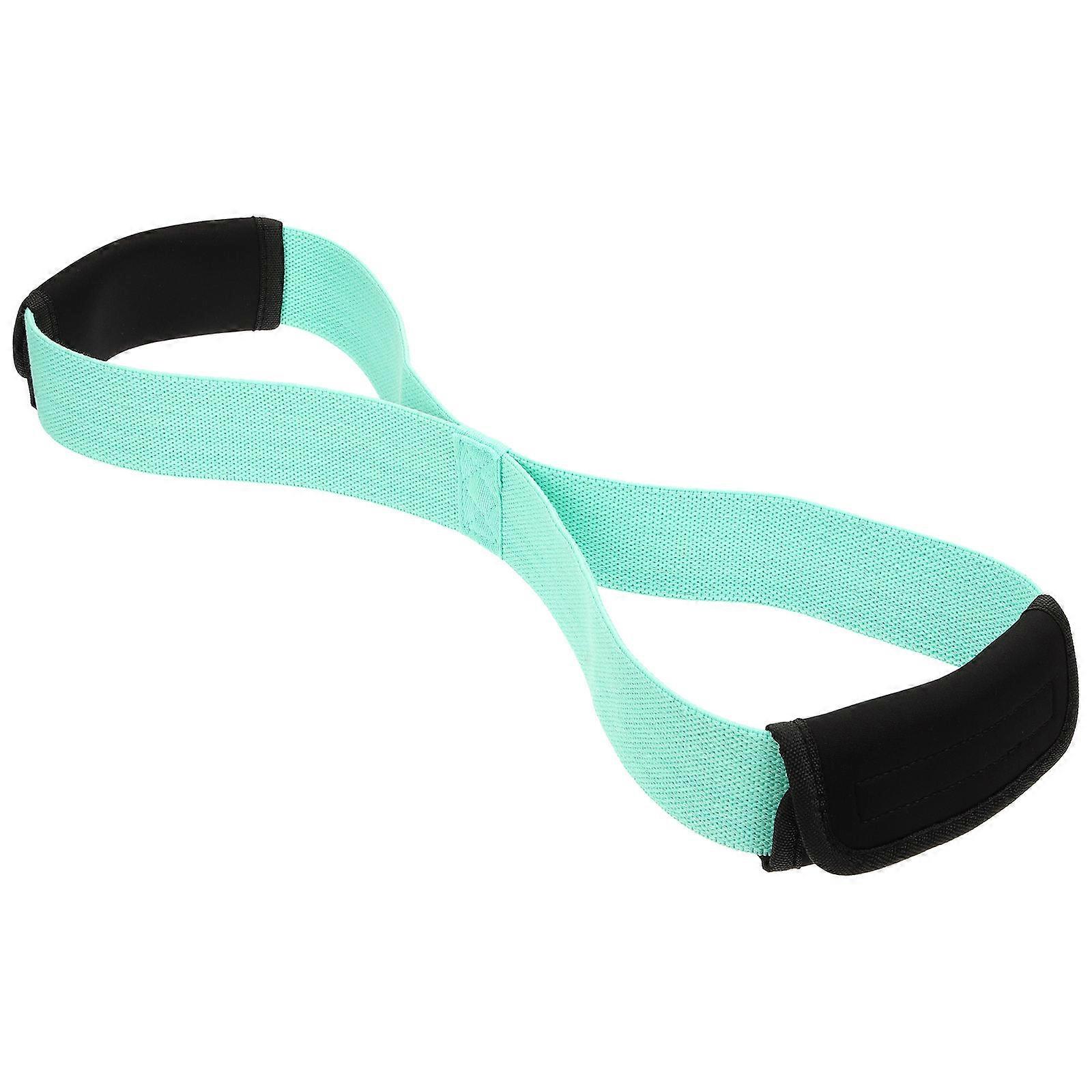 Green Yoga Stretch Strap with High Elasticity for Home Use Perfect for Resistance Training and Flexibility 8 Shape