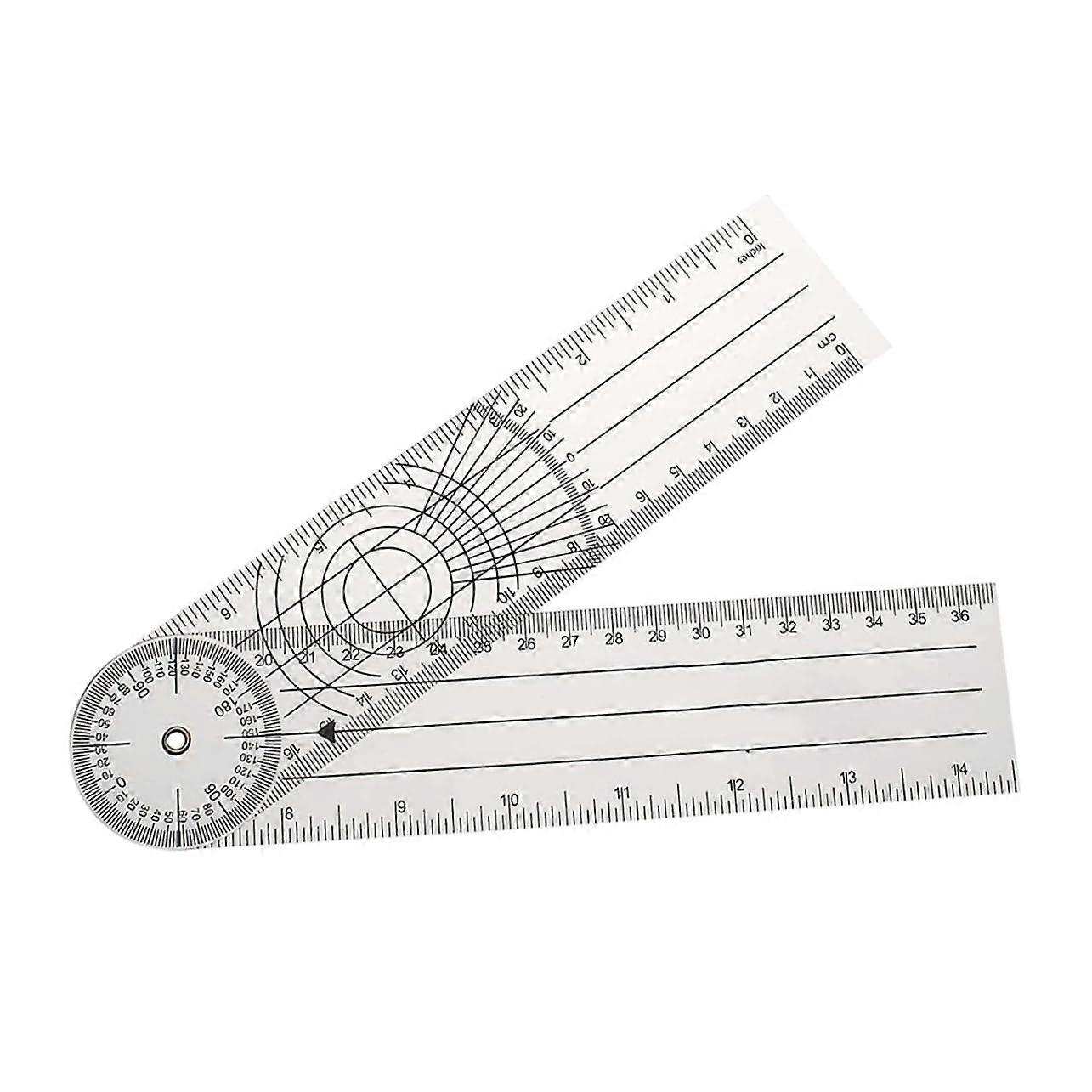 Goniometer Angle Measurer for Medical Protractor for Movement Assessment Transparent for Therapists and Students