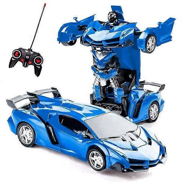 Auto mit Fernbedienung - Transformer blau