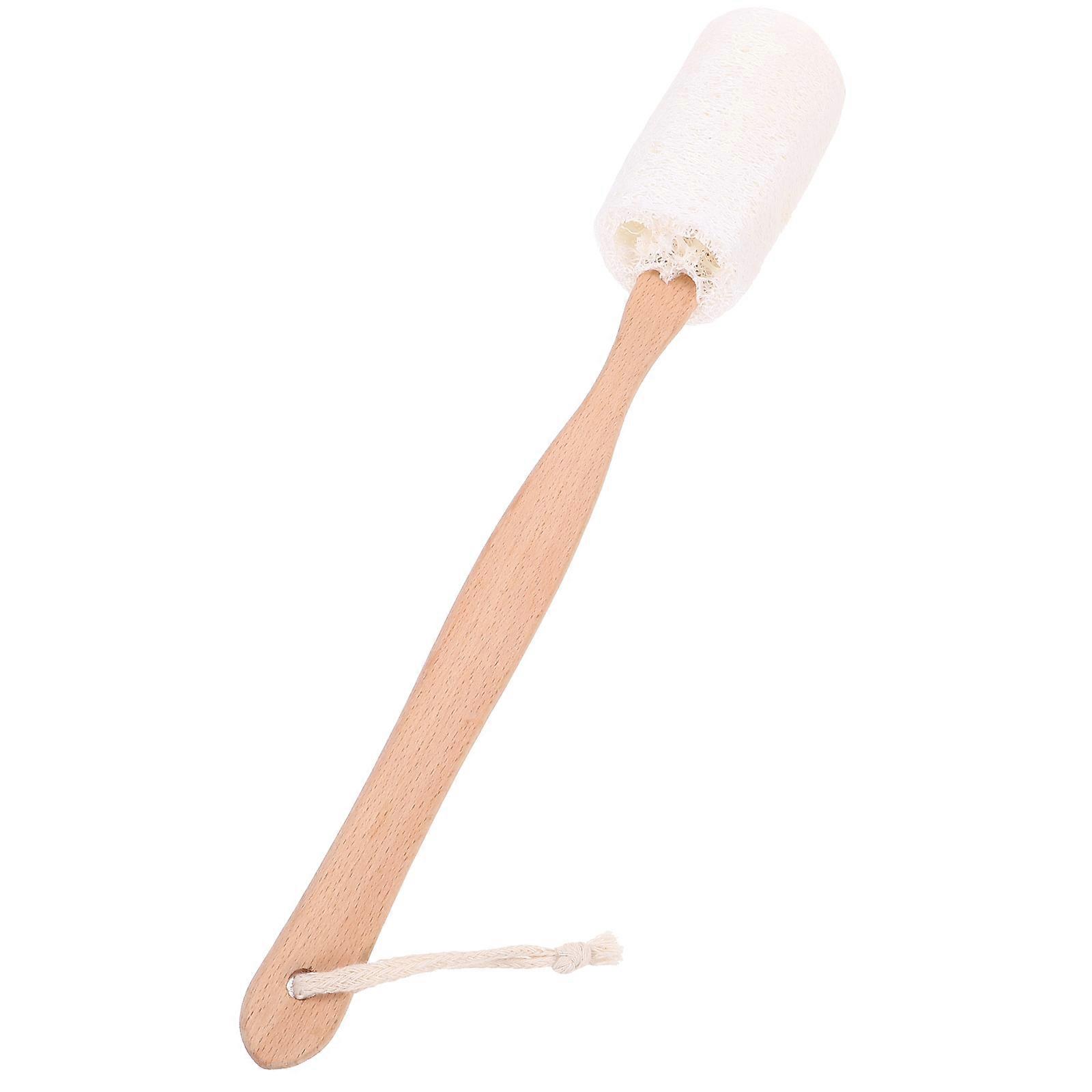 Loofah Bath Brush for Cleaning Made of Synthetic Material Beige Color Comfortable and Gentle 1pc