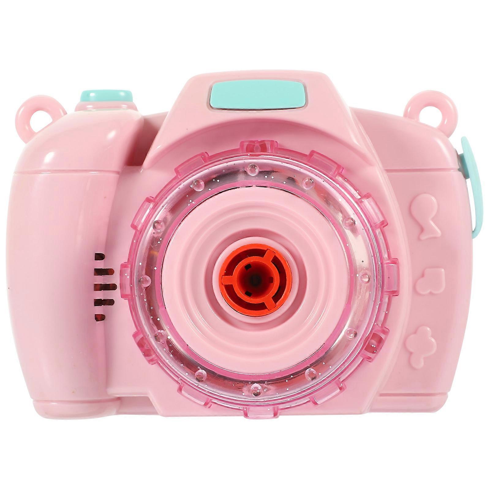 Toy Electric Fun Light and Making 1 Set Bubble Maker Camera for Kids Without Battery