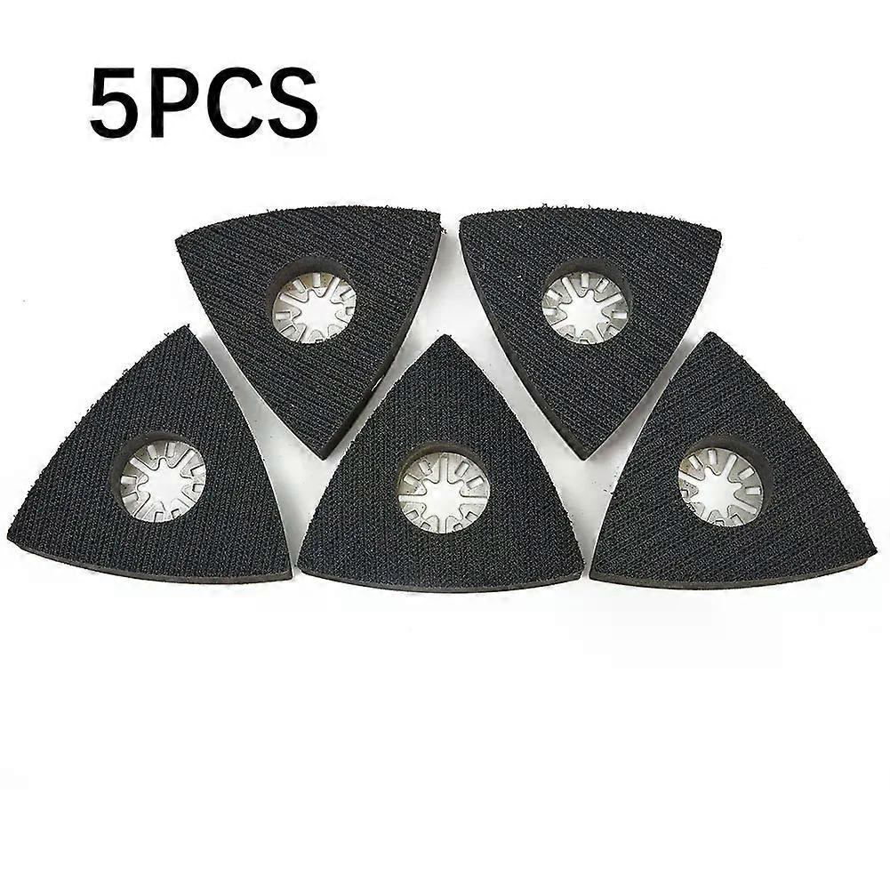 5pcs Triangular Sanding Pads For Oscillating Multi Tool Hook & Loop Sanding Disc Sandpaper Power Tool Abrasive Tools