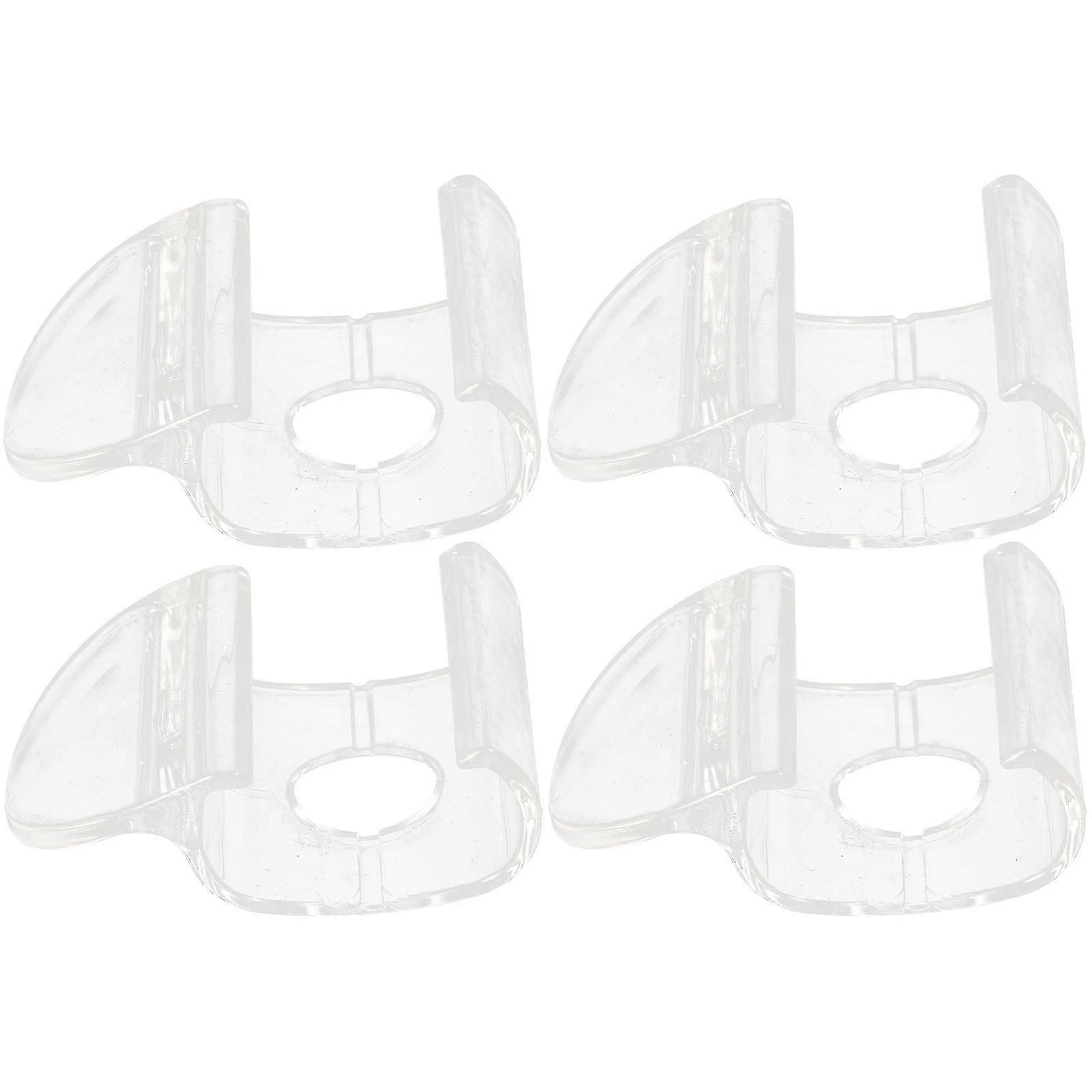 2025 4pcs Cordless Shade Handles Roller Window Shades Pulls Transparent Blind Handles