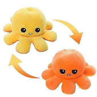 Reversible Octopus Shape Plush Toy Soft Stuffed Double-sided Flip Productive Toy