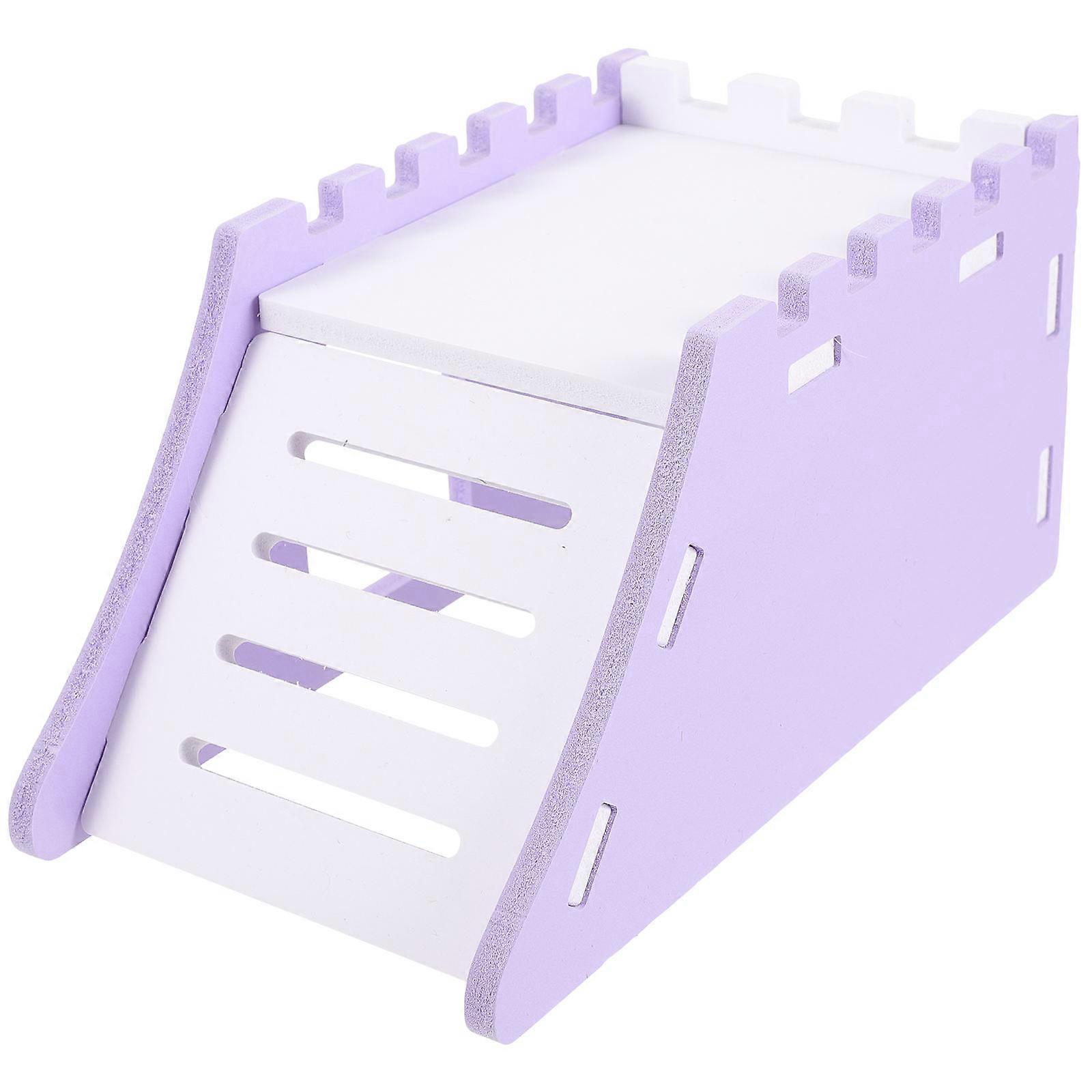 Violet Small Animal Hideout House With Activity Enhancing Features For Tiny Pets In 17x9cm 1Pack