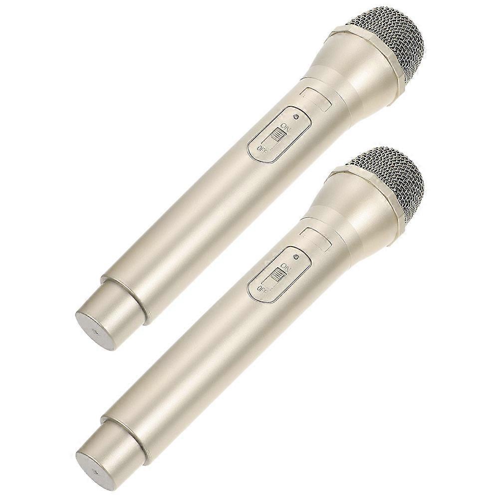 Golden ABS Kids Microphone for Fun Stage Shows and Play Perfect for Birthday Parties 6.7 Inches