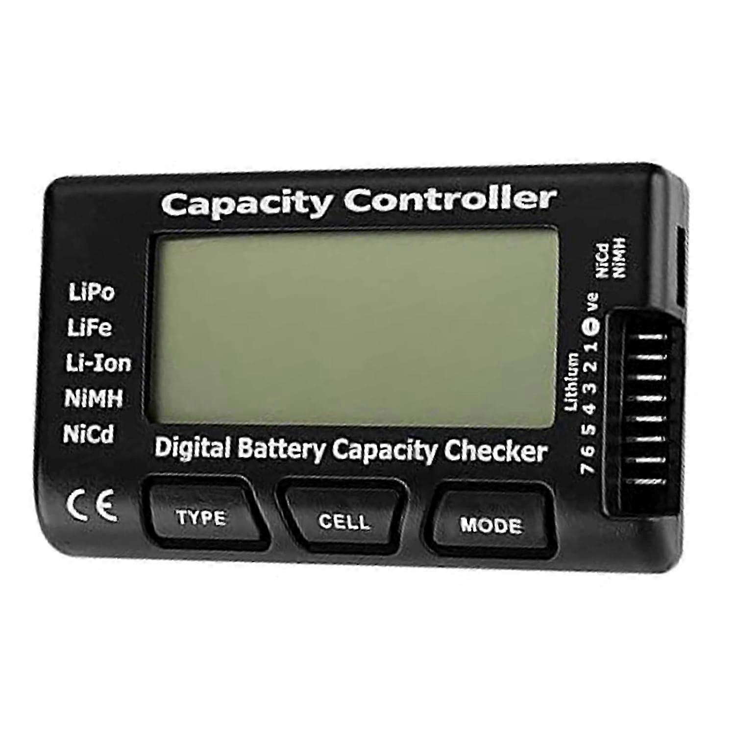 2025 Digital Battery Capacity Tester with LCD xian'shi for LiPo LiFe Lithium Ion NiMH Nicd RC Batteries