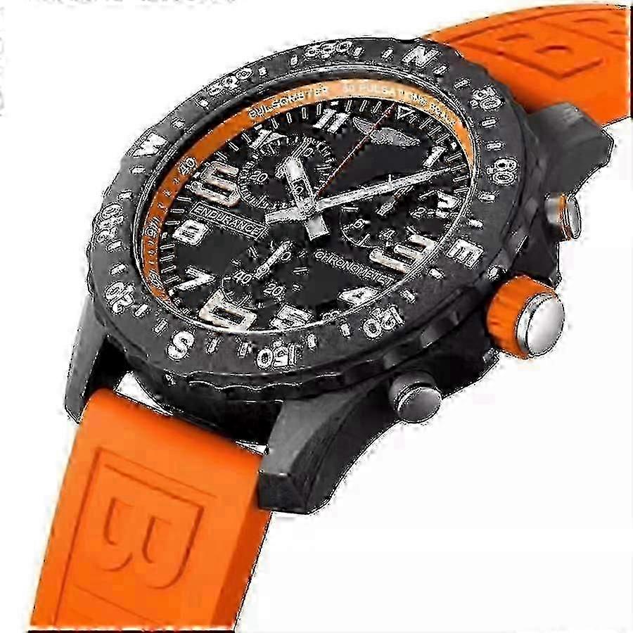 Chronograph Watch Men Quartz Wrist Watch Multi-function Six-pin Men Sports Watches