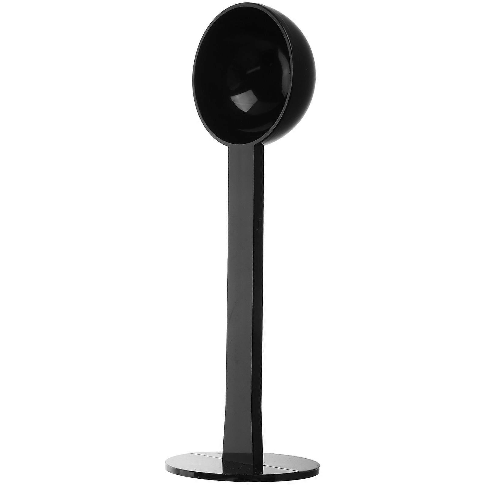 Espresso Coffee Bean Measuring Spoon with Tamper for Precise Brewing Experience in Black Plastic 2In1 Tool