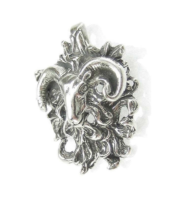 Ram Sterling Silver Pendant Aries Rams Zodiac Pendants