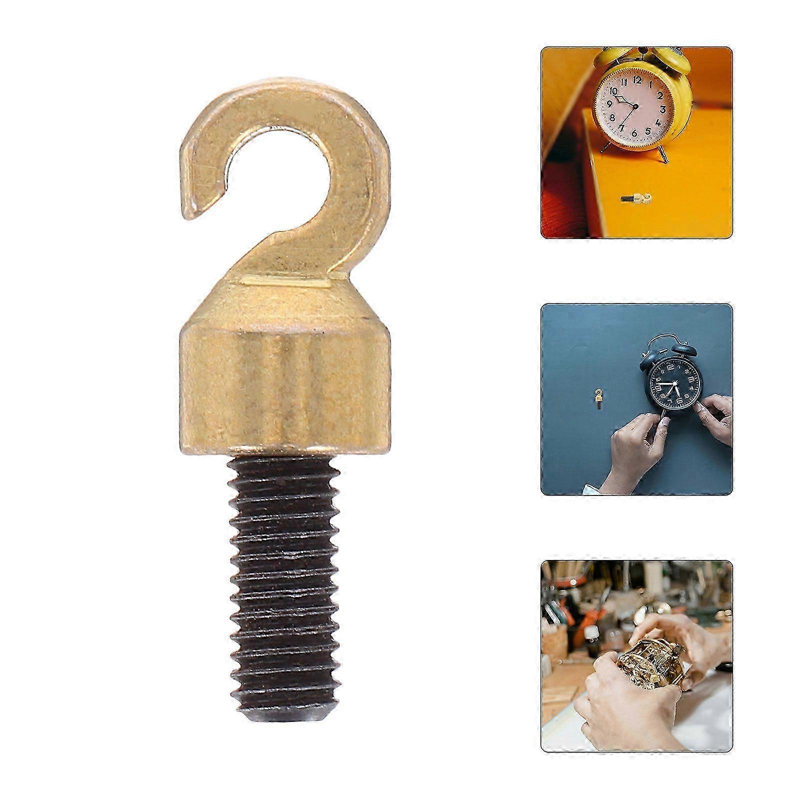 Vintage Grandfather Clock Weight: Replacement Repair Parts Retro Clock Repair Weight with Shell Hook and Nut for Timekeeping M5