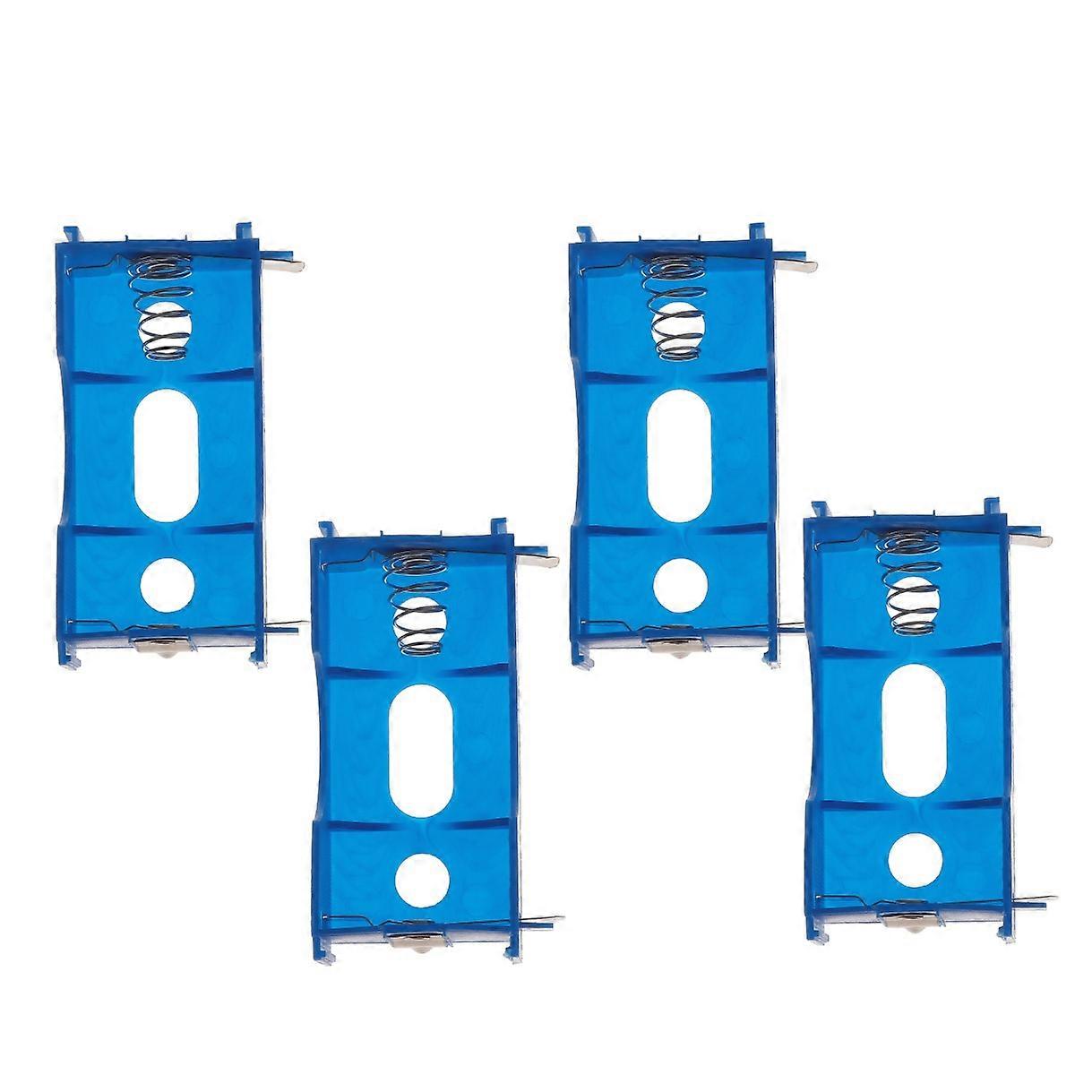 4Pc Plastic Battery Holder Series Parallel Laboratory Battery Case Blue