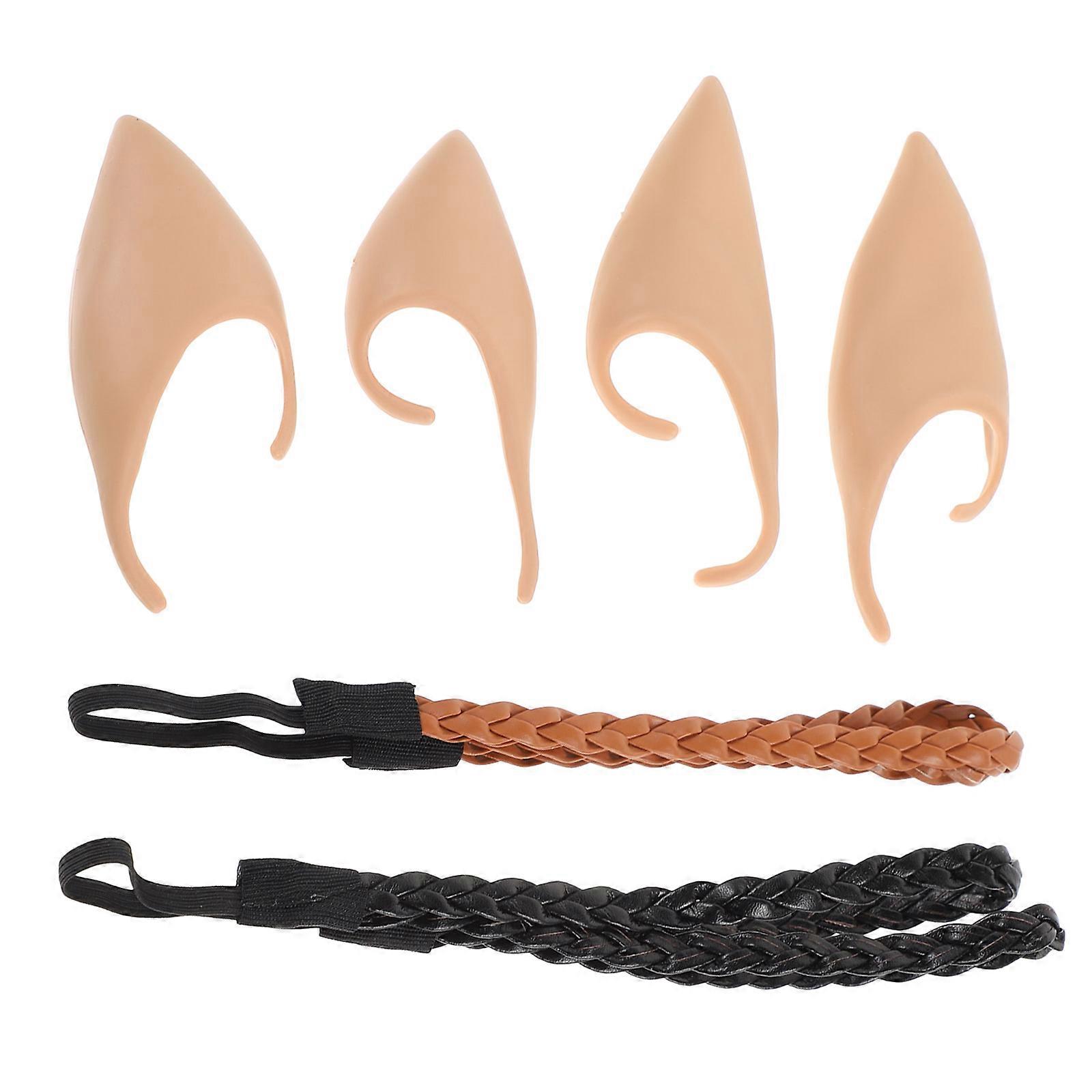 Halloween Decoration Gear with Latex Ear Headband for Festival Party Cosplay Events in Assorted Color and Ears Shape 1 Set