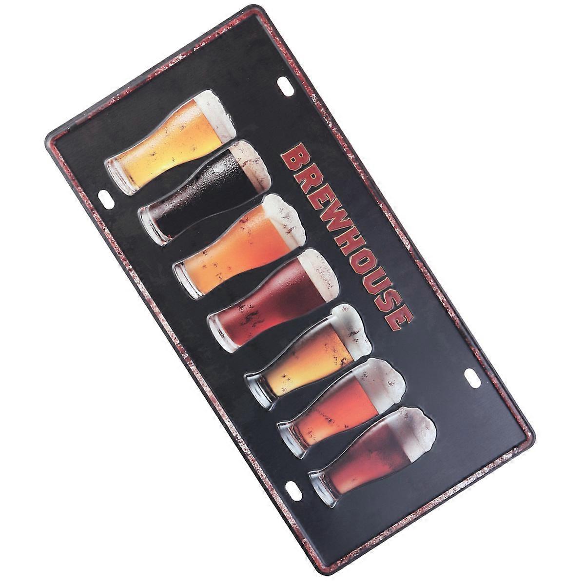 Rectangular Metal Sign Painting For Home Decoration And Business Environment 1Pcs