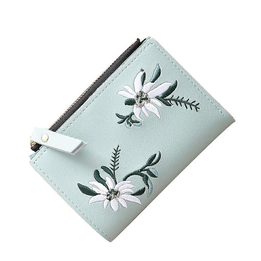 Compact Card Holder With Zipper Small Fashionable Design Ideal For Women And Girls 1Set