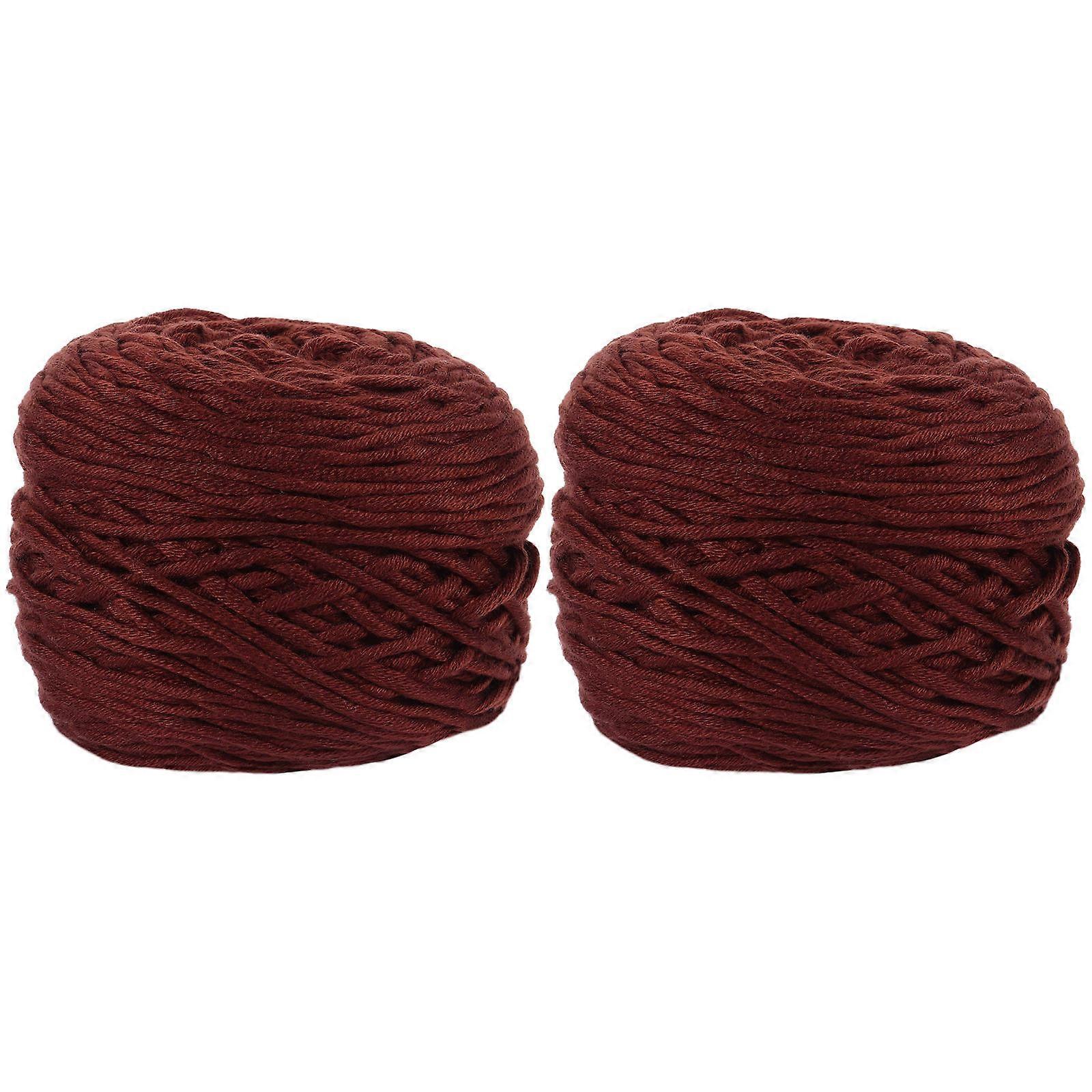 Coffee Colored Woven Cotton Yarn for DIY Use Soft to Touch and Durable 16 Strand