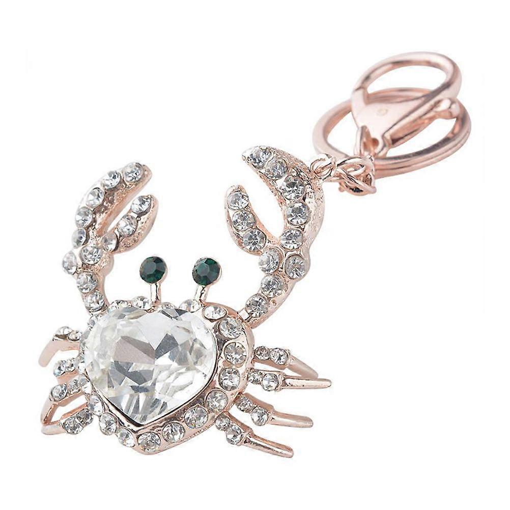 Decorative Key Chain Pendant In Crab Shape Designed For Keyrings And Bag Accessories 1Pcs