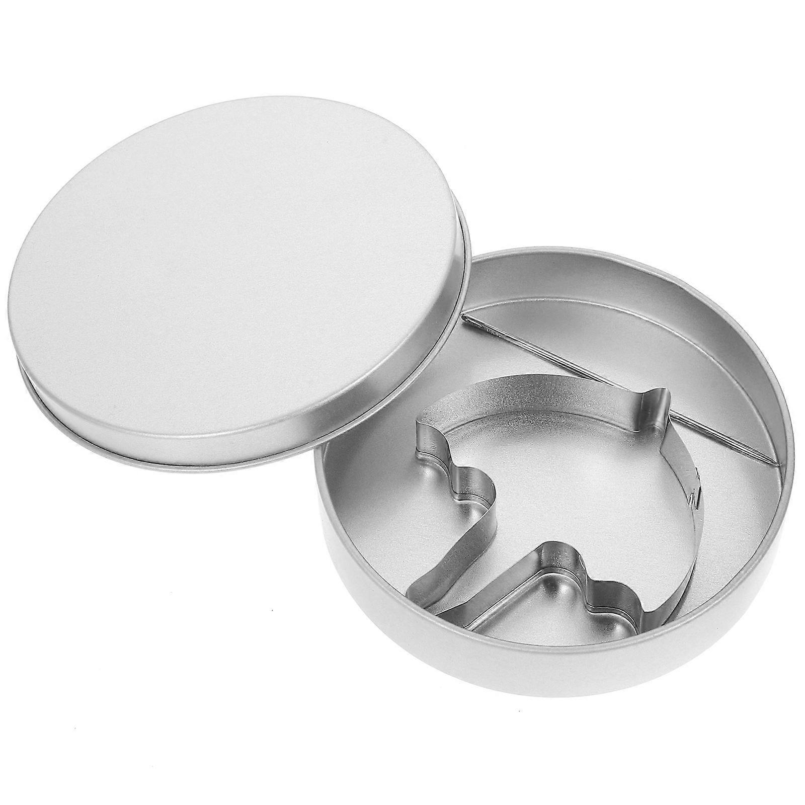 Metal Biscuit Moulds For Fondant Cake Decoration Suitable For Birthdays And Weddings 1 Set In Silver Color