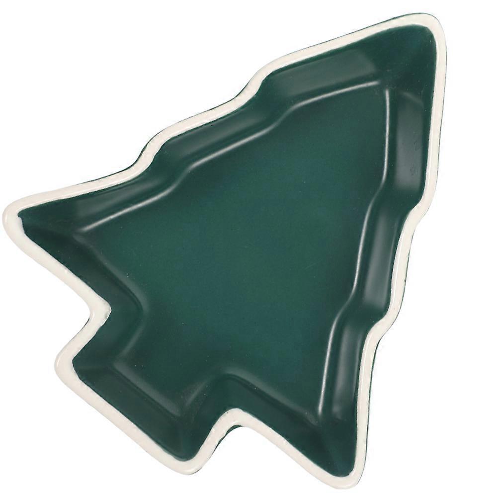 Christmas Tree Serving Dish With Festive Design For Home Users Comfortable Christmas Parties 11.50X10.00X2.50CM 1Pcs