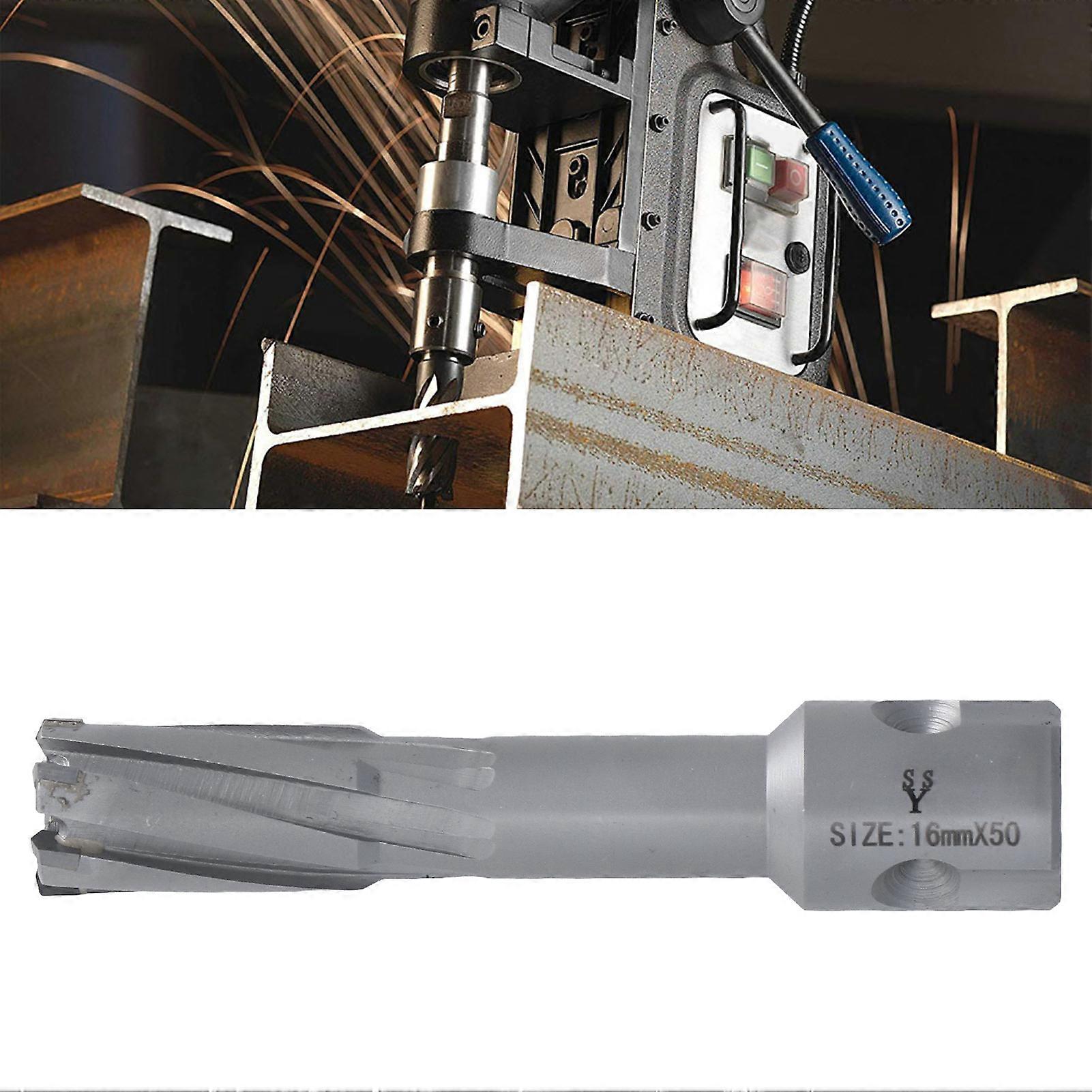 Annular Core Drill Bit 50mm Depth Efficient Precise Cutting 40CR Carbide Hollow Core Drill Bit 16mm/0.63in 