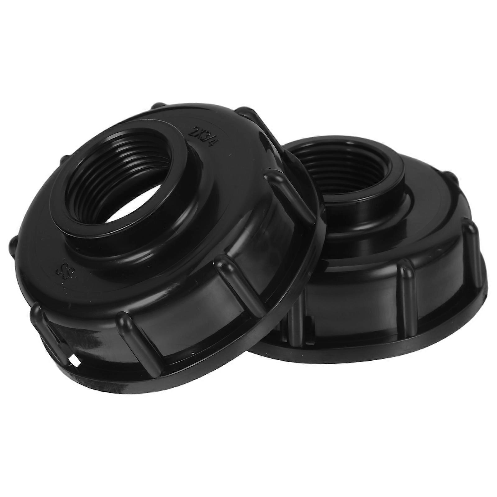 2pcs IBC Tote Fitting Adapter, Heavy Duty Connector for Water Tank Hose Transfer Cap, Suitable for Garden Irrigation and Industrial Liquid