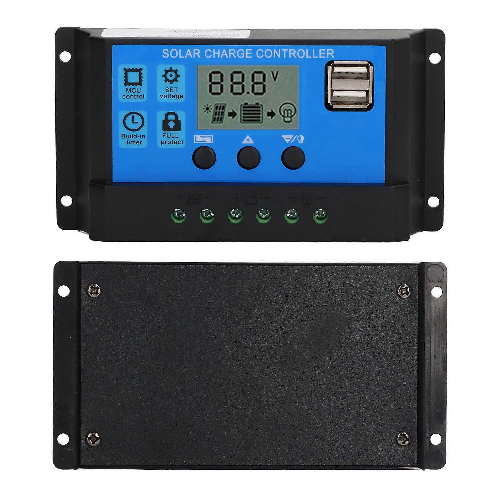 12V 24V Solar Panel Controller PWM Photovoltaic Regulator LCD Display MPPT Solar Charger 70A 