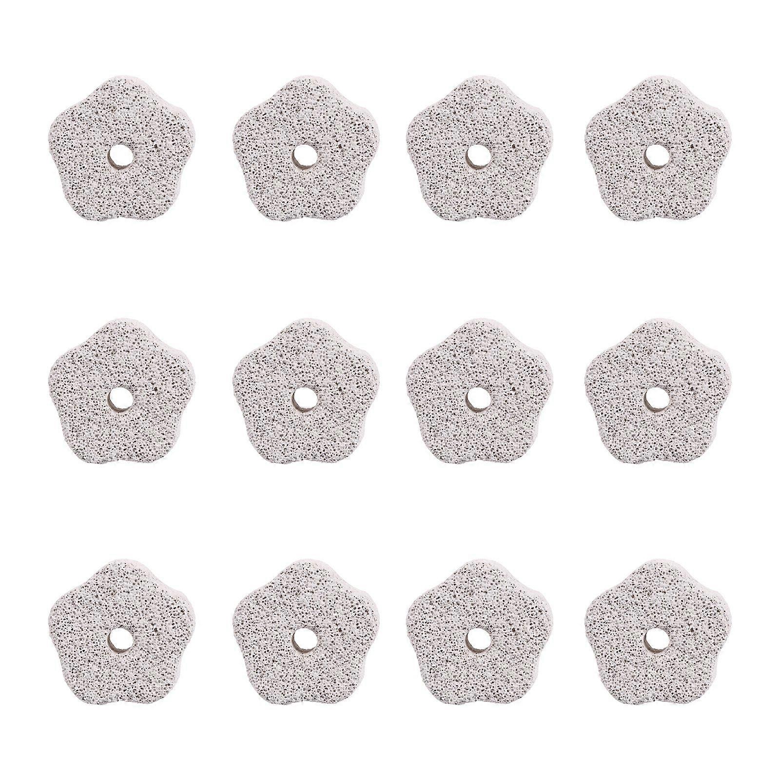12Pcs Pet Mineral Stone Chew Toy Teeth Grinder with Hole for Hamster Rabbit