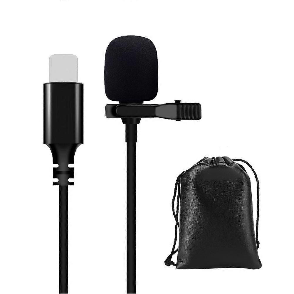 Professional Plug and Play Collar Clip Microphone for iOS - Hi-Fi Recording & Live Streaming