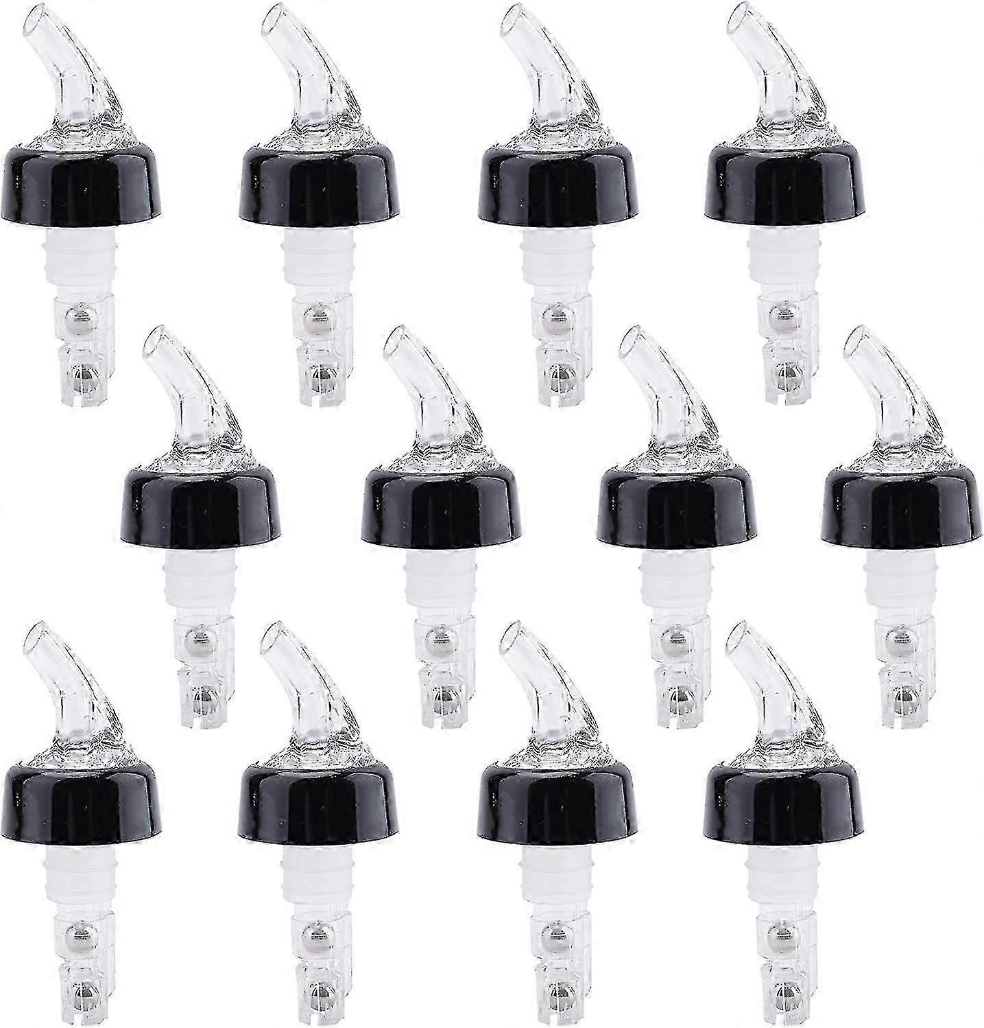 12 Pack Automatic Measured Bottle Pourer, 30ml Bar Spouts That Don't Leak, Quick Shot Spirit Measure Pourer Drinks Wine Cocktail Dispenser Home Bar To