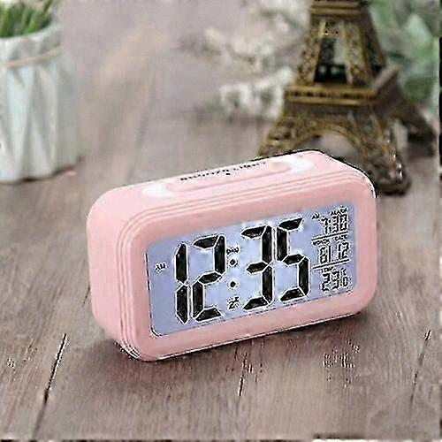 Smart Clock with Night Light and Thermometer Digital LED Display Alarm Function Snooze Feature