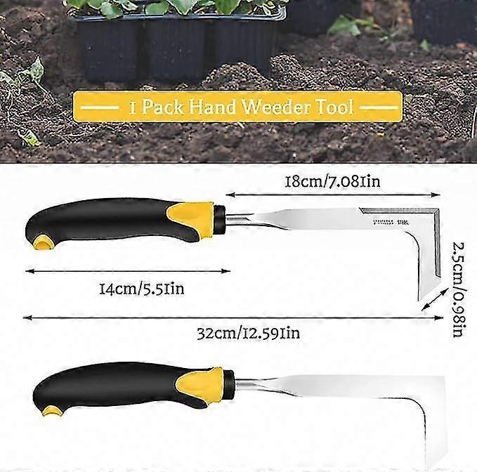 Manual Weeder Tool, Stainless Steel Weeding Knife, Handheld Weed Puller for Gardening, Durable Garden Weeder Tool