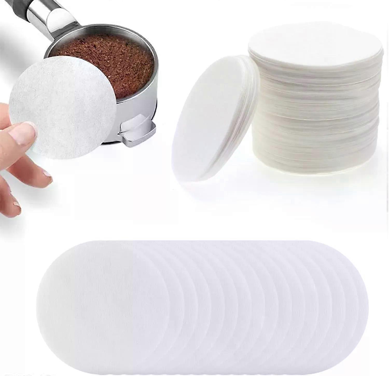 500Pc Coffee Paper Filter 51mm/54mm Unbleached Espresso Filter Puck Screen Portafilter Paper Compatible with Breville Barista
