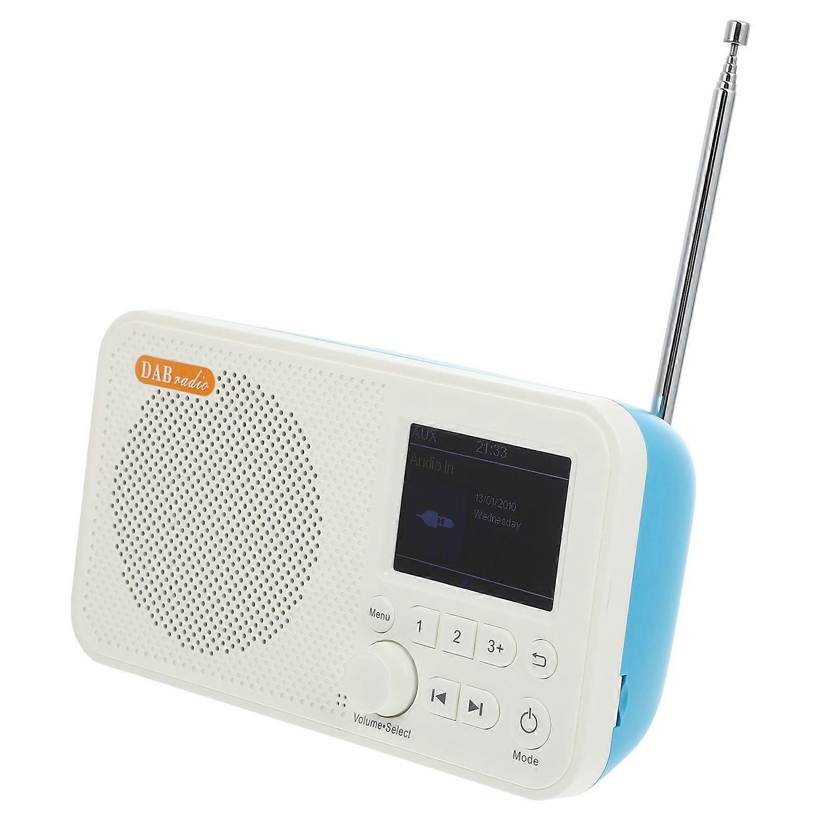 Radio Hand-Held External Speaker Mini Portable Radio for Traveling Abs Beige with Aux in Music Playback 1Pack